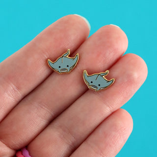 Manta Ray Earrings