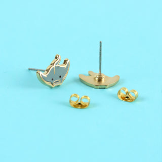 Manta Ray Earrings