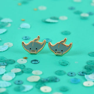 Manta Ray Earrings