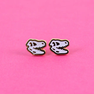 T-Rex Skull Earrings