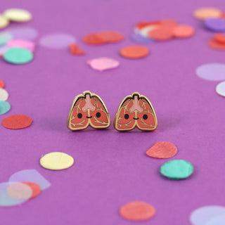 Lung Earrings