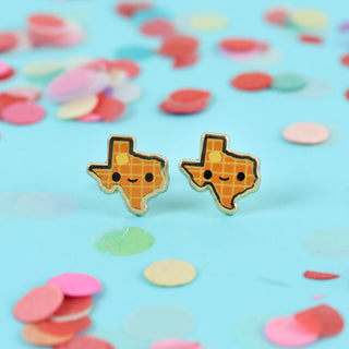 Oops! Texas Waffle Earrings