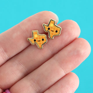 Oops! Texas Waffle Earrings