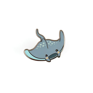 Manta Ray Enamel Pin