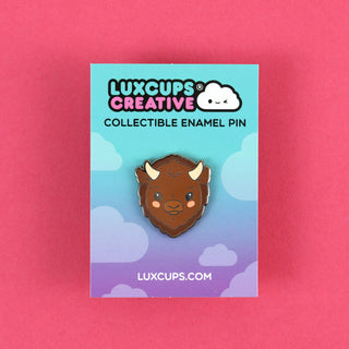 Bison Enamel Pin