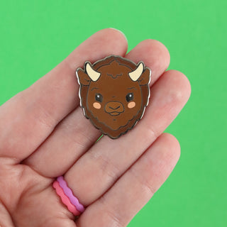 Bison Enamel Pin