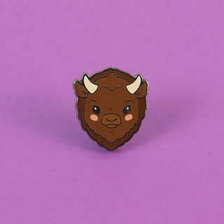 Bison Enamel Pin