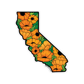 California Poppy Sticker