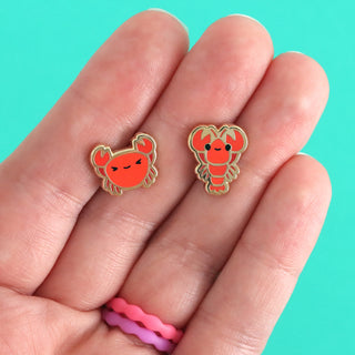 Crustacean Cuties Earrings - Stud Buds Earring Club