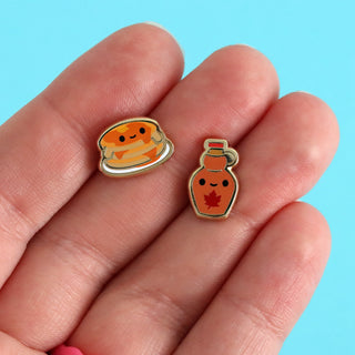 Pancake Pals Earrings - Stud Buds Earring Club