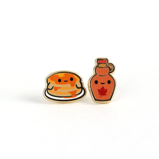 Pancake Pals Earrings - Stud Buds Earring Club