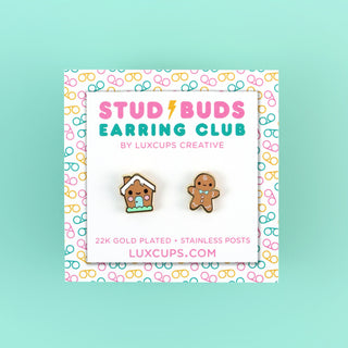 Ginger Friends Earrings - Stud Buds Earring Club