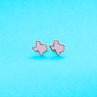 Texas Earrings - Solid Pink