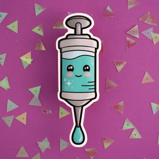 LuxCups Creative Sticker Syringe Sticker