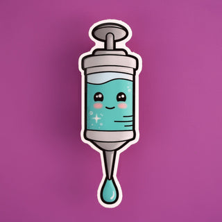 LuxCups Creative Sticker Syringe Sticker