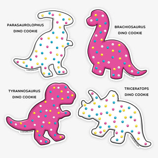 LuxCups Creative Sticker Dino Cookie Sticker Pack