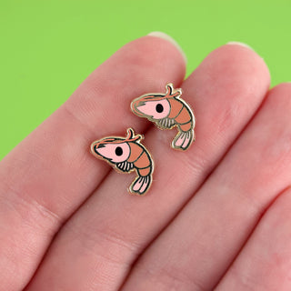 LuxCups Creative Stud Earrings Shrimp Earrings