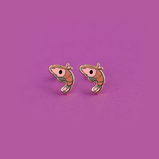 LuxCups Creative Stud Earrings Shrimp Earrings