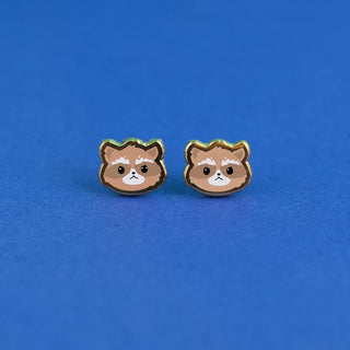 LuxCups Creative Stud Earrings Raccoon Earrings