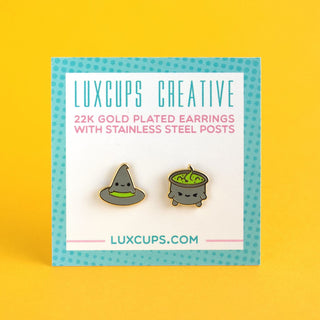 LuxCups Creative Stud Earrings Witchy Wonders Earrings