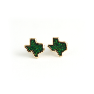 LuxCups Creative Stud Earrings Texas Earrings - Firefly Glitter