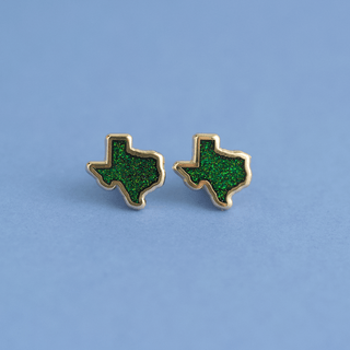 LuxCups Creative Stud Earrings Texas Earrings - Firefly Glitter