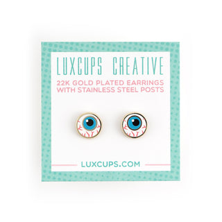 LuxCups Creative Stud Earrings Eyeball Earrings