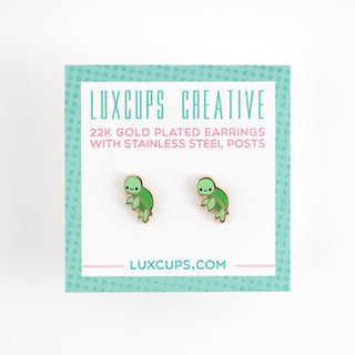 LuxCups Creative Stud Earrings Tiny Turtle Earrings