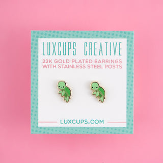 LuxCups Creative Stud Earrings Tiny Turtle Earrings