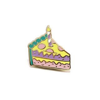 Pastel Pizza Cake Enamel Pin