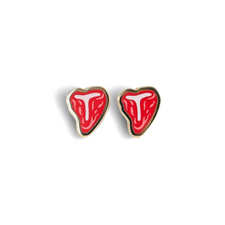 T-Bone Steak Earrings