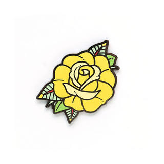 Yellow Rose Enamel Pin