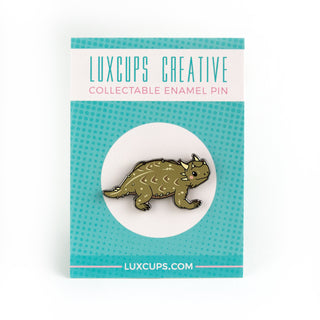 Horned Toad Enamel Pin