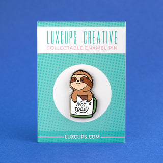 Sloth Mug Enamel Pin